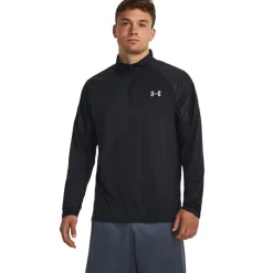 Fitness And Gym Tops*Under Armour Tech Grid 1/4 Zip Top in Black