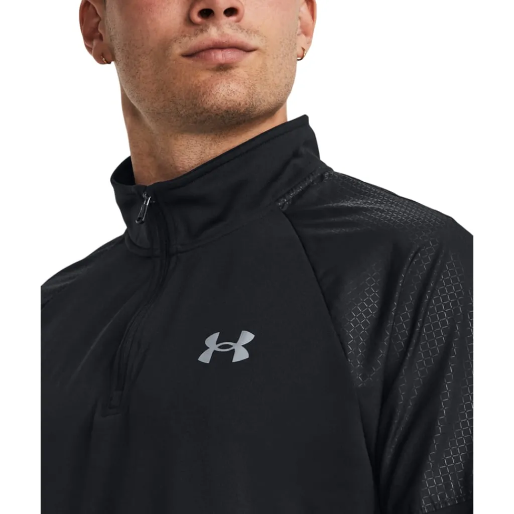 Fitness And Gym Tops*Under Armour Tech Grid 1/4 Zip Top in Black