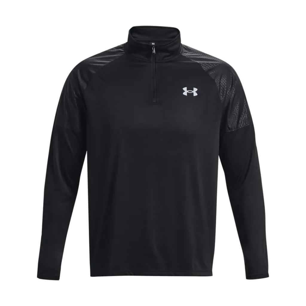 Fitness And Gym Tops*Under Armour Tech Grid 1/4 Zip Top in Black