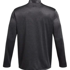 Fitness And Gymwear*Under Armour Tech Regular Fit Zip Neck Long Sleeve Top in Grey