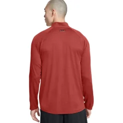Fitness And Gym Tops|Fitness And Gymwear*Under Armour Tech Textured Half-Zip Top in Orange
