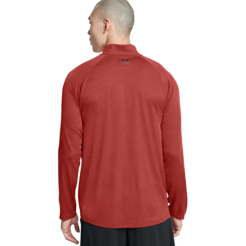 Fitness And Gym Tops|Fitness And Gymwear*Under Armour Tech Textured Half-Zip Top in Orange
