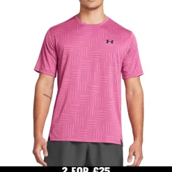 T-Shirts And Vests*Under Armour Tech Vent Geotessa Short Sleeve T-Shirt in Pink
