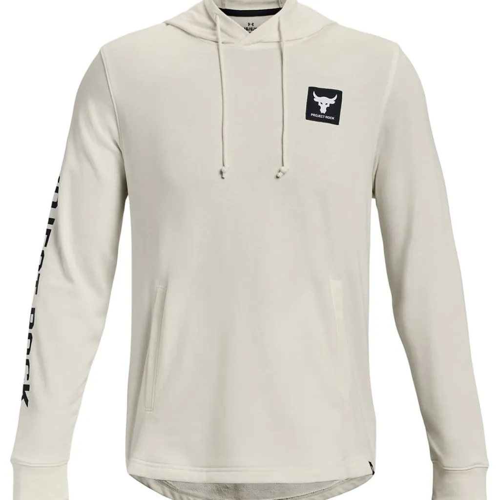Hoodies*Under Armour Terry Rock Hooded Sweatshirt Tops in White