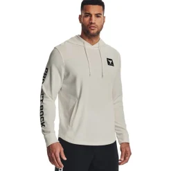 Hoodies*Under Armour Terry Rock Hooded Sweatshirt Tops in White