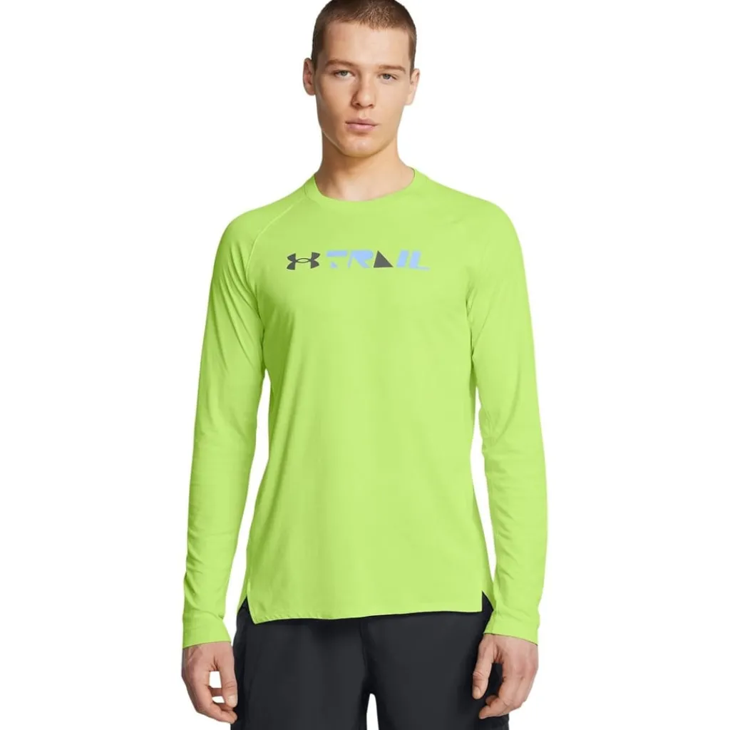 Fitness And Gym Tops*Under Armour Trail Crew Neck Regular Fit T-Shirt in Green
