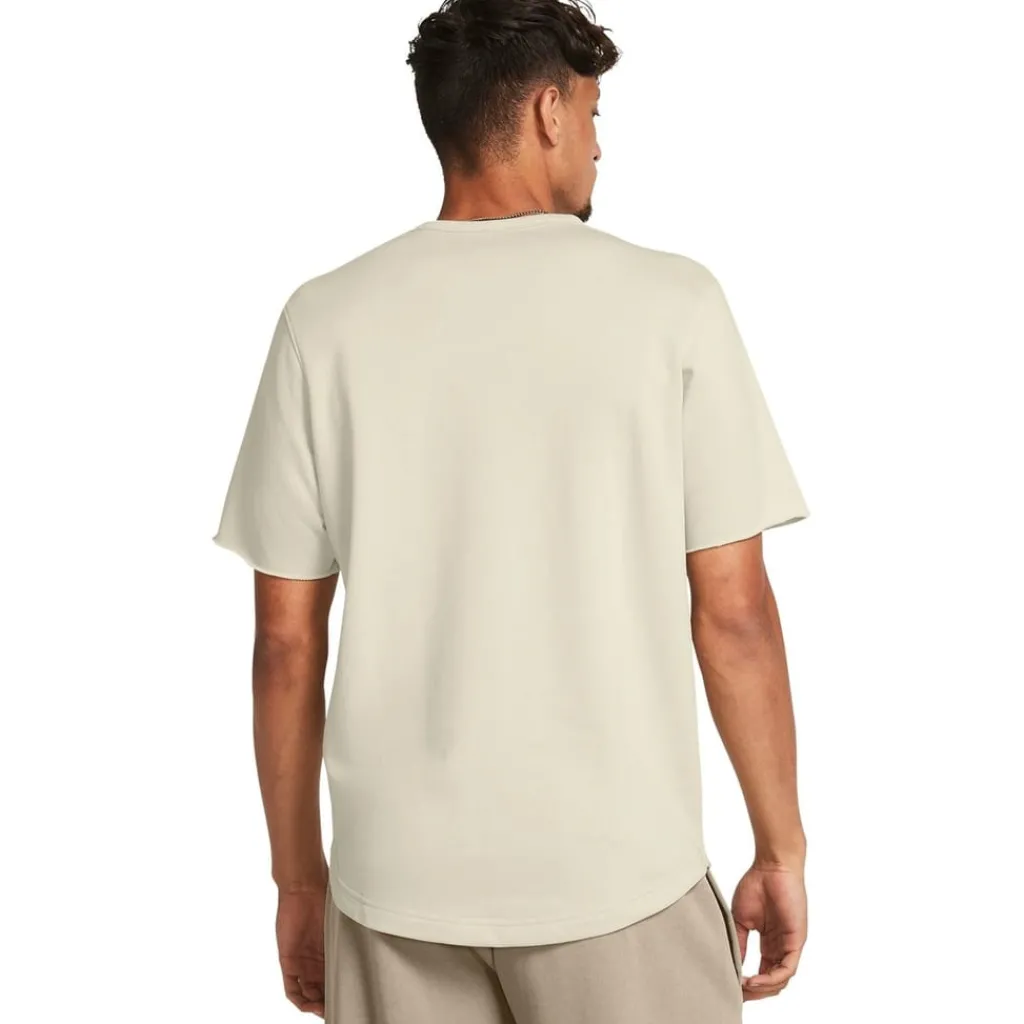 Fitness And Gym Tops*Under Armour UA Rival Terry Crew Neck T-Shirt in Brown