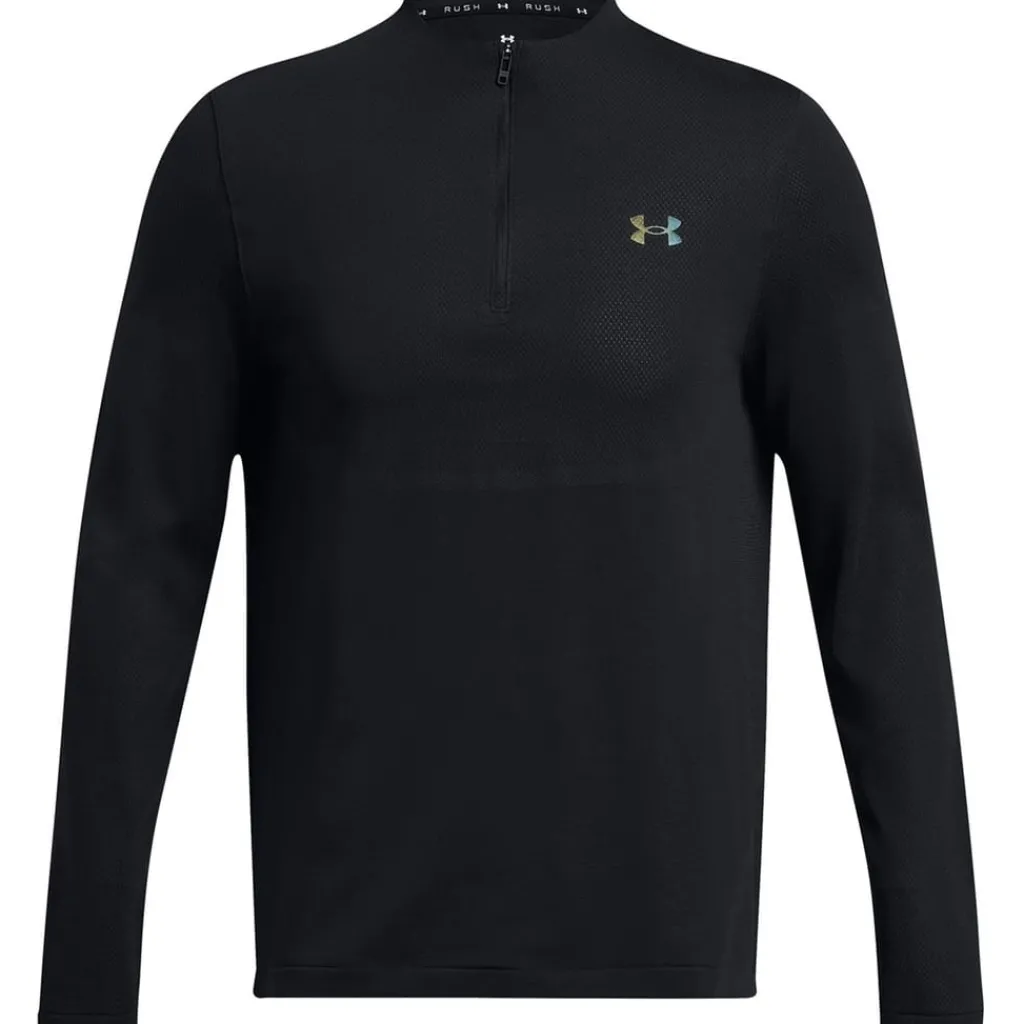 Fitness And Gym Tops*Under Armour Vanish Elt Quarter zp in Black