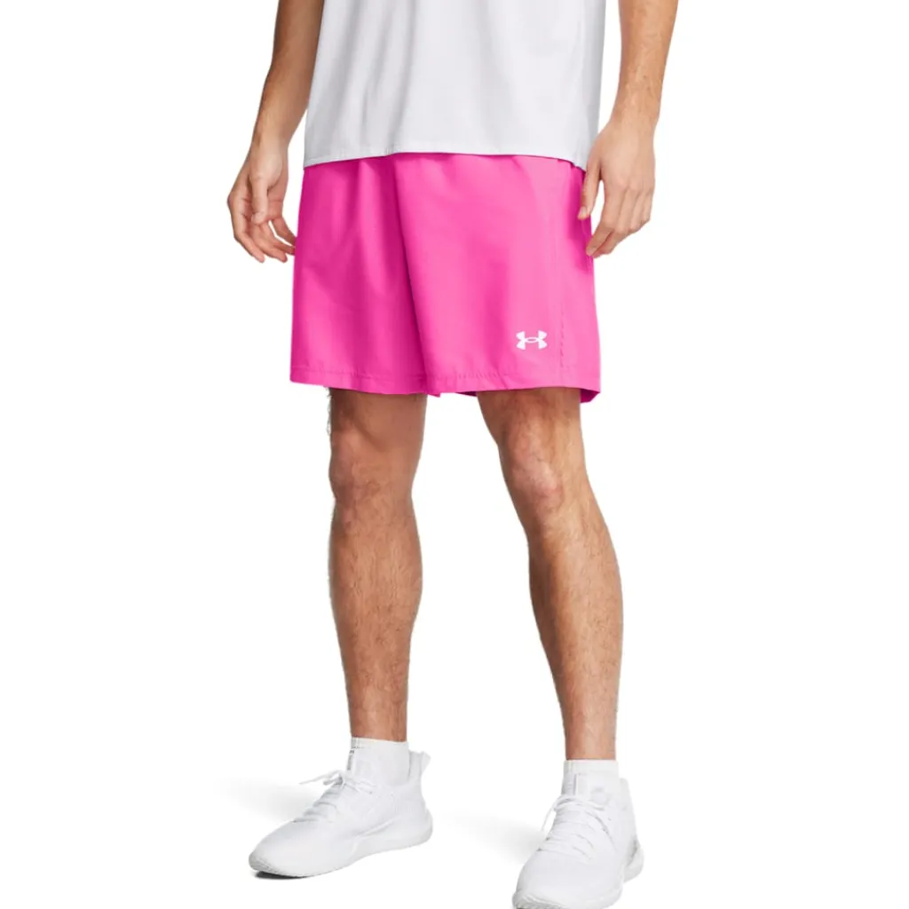 Shorts*Under Armour Woven Halfback Emboss Training Shorts in Pink
