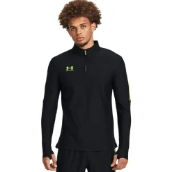 Fitness And Gym Tops*Under Armour Zip Neck Regular Fit Sweatshirt in Black