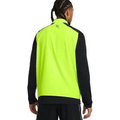 Fitness And Gymwear*Under Armour Zip Neck Regular Fit Run Anywhere Vest in Yellow