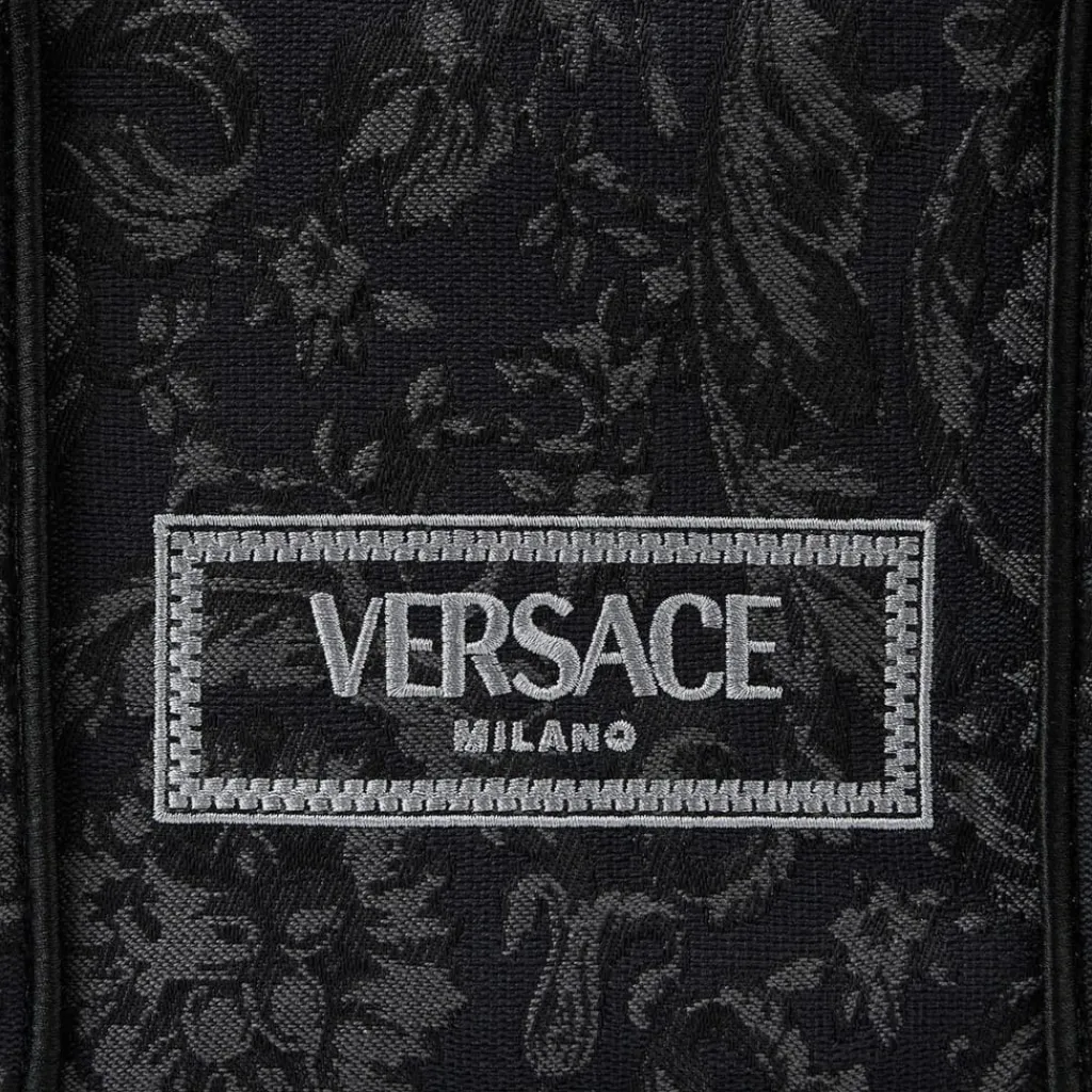 Bags*Versace Barocco Athena Mini Tote Bag in Black