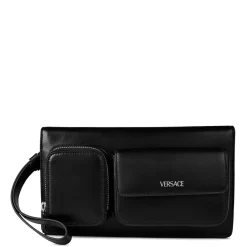 Bags*Versace Cargo Trifold Pouch in Black