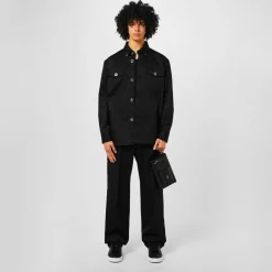 Bags*Versace Cargo Trifold Pouch in Black
