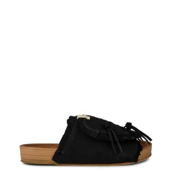 Slippers*Visvim Christo Shaman Folk Sandals in Black