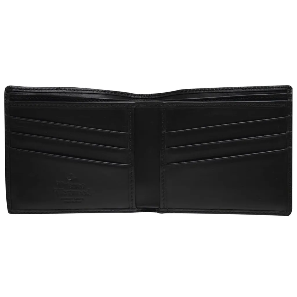 Assorted*Vivienne Westwood Embossed Saturn Orb Wallet in Black