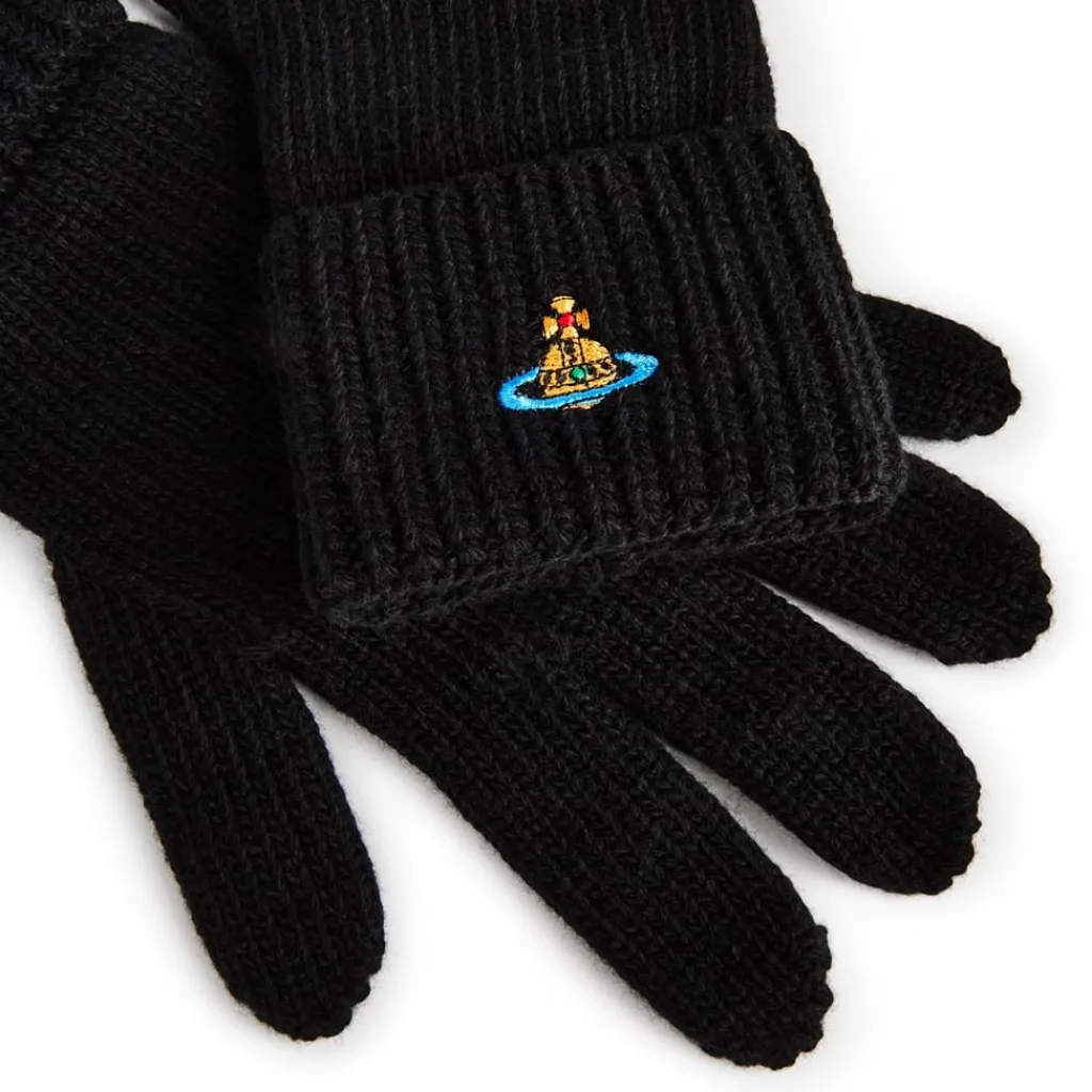 Gloves-Scarves-Umbrellas*Vivienne Westwood Viv Orb Glove in Black