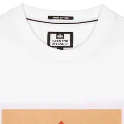 T-Shirts And Vests*Weekend Offender Blue Line Graphic T-Shirt in White