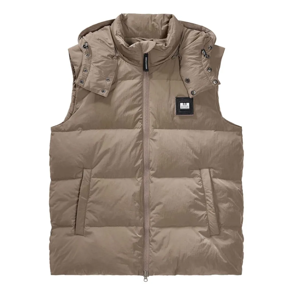 Coats And Jackets*Weekend Offender Gordini Down Gilet in Brown