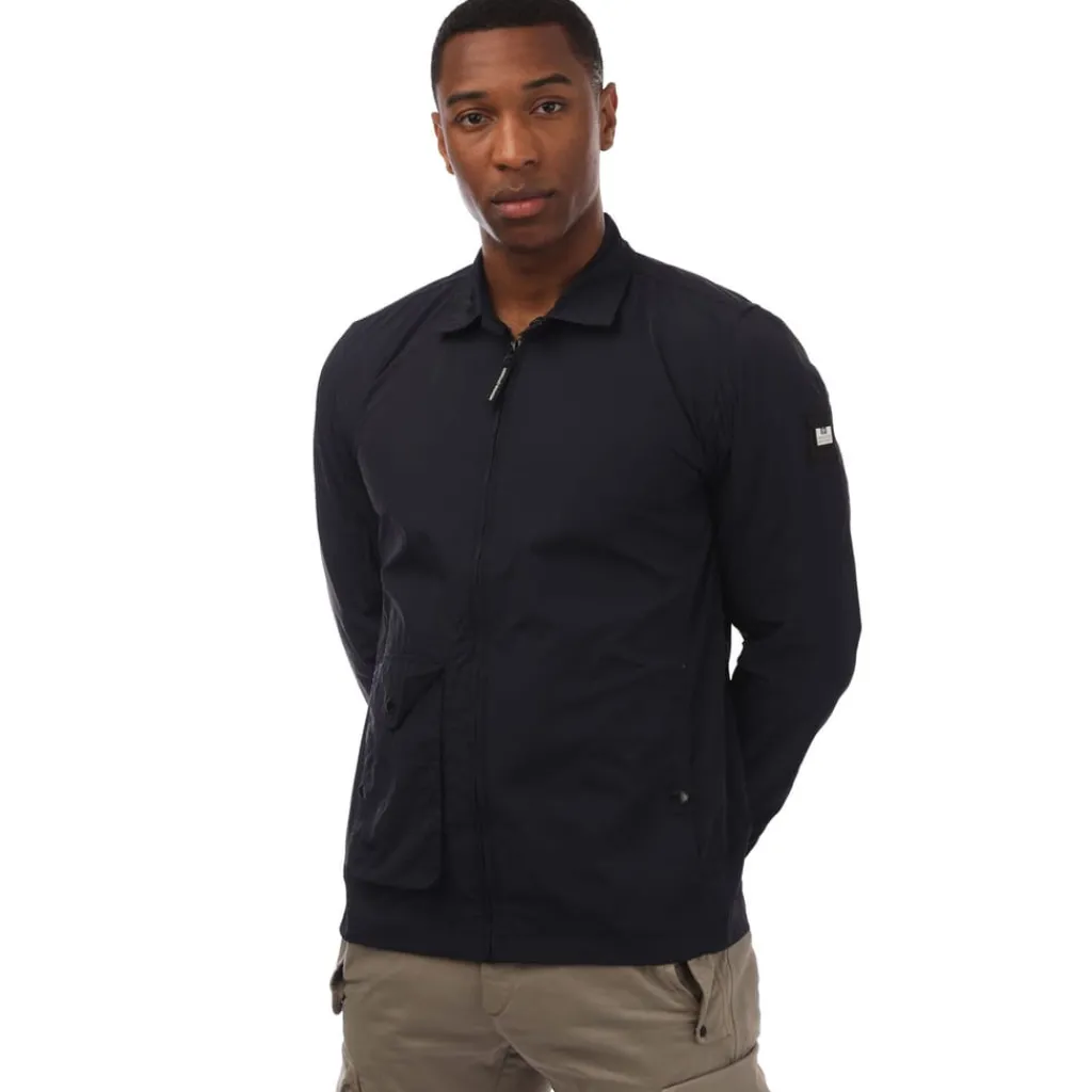 Coats And Jackets*Weekend Offender Granville Pocket Nylon Overshirt in Navy