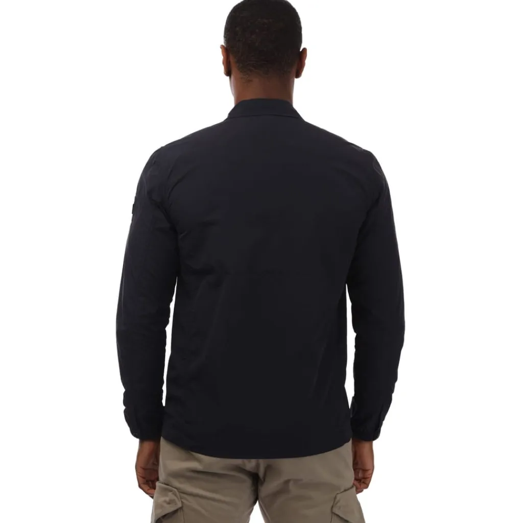 Coats And Jackets*Weekend Offender Granville Pocket Nylon Overshirt in Navy