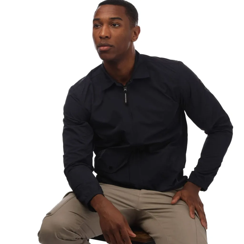 Coats And Jackets*Weekend Offender Granville Pocket Nylon Overshirt in Navy