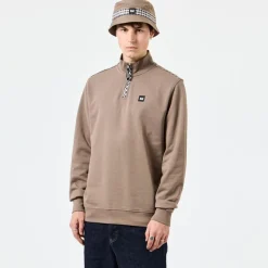 Sweatshirts*Weekend Offender Matisa 1/4 Zip Sweatshirt in Brown