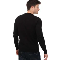 Knitwear*Weekend Offender Mens Argentina Cotton Crew Knit in Black