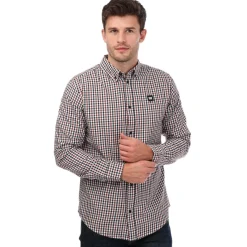 Shirts*Weekend Offender Mens Barbaro Checked Shirt in Brown