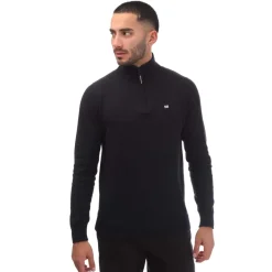 Knitwear*Weekend Offender Mens Paraguay 1/4 Zip Knit in Navy