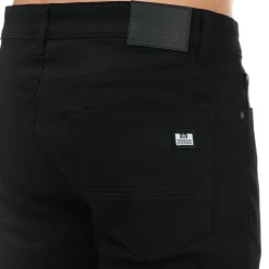 Jeans*Weekend Offender Mens Tapered Fit Jeans in Black