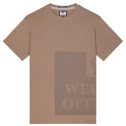 T-Shirts And Vests*Weekend Offender Ryan Large Tonal Prison T-Shirt in Brown