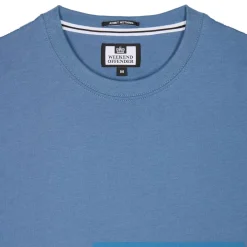 T-Shirts And Vests*Weekend Offender Ryan Large Tonal Prison T-Shirt in Blue