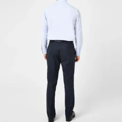 Shirts*Without Prejudice Slim Fit Long Sleeve Shirt in Blue