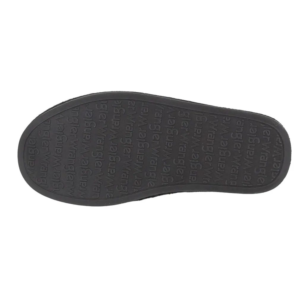 Slippers*Wrangler Mens Mule Slippers Sahara in Black