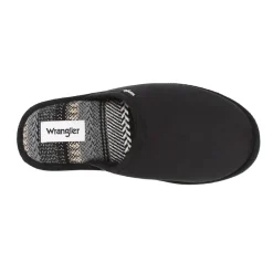 Slippers*Wrangler Mens Mule Slippers Sahara in Black