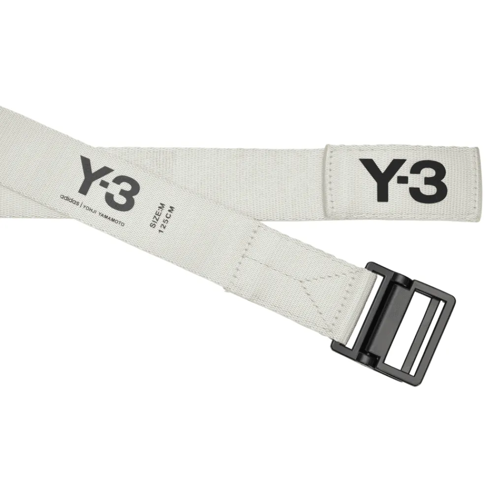 Belts*Y-3 Classic Logo Belt in Cream