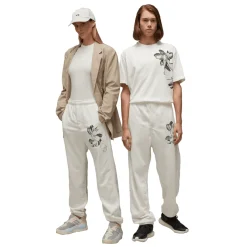 Trousers*Y-3 Graphic French Terry Joggers in Off White