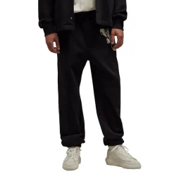 Trousers*Y-3 Graphic French Terry Joggers in Black