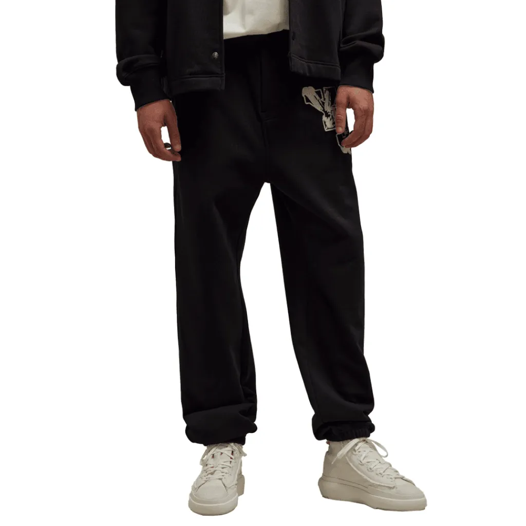 Trousers*Y-3 Graphic French Terry Joggers in Black