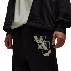 Trousers*Y-3 Graphic French Terry Joggers in Black