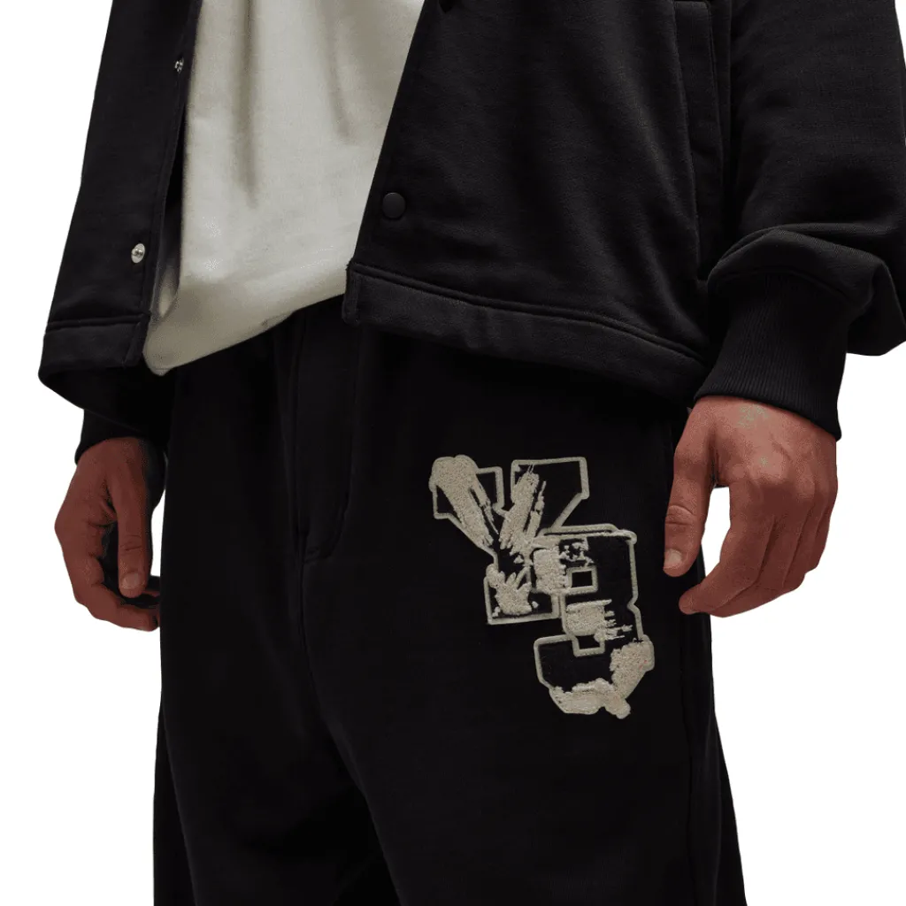 Trousers*Y-3 Graphic French Terry Joggers in Black