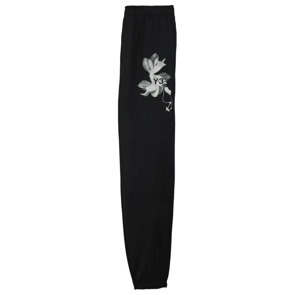 Trousers*Y-3 Graphic French Terry Joggers in Black