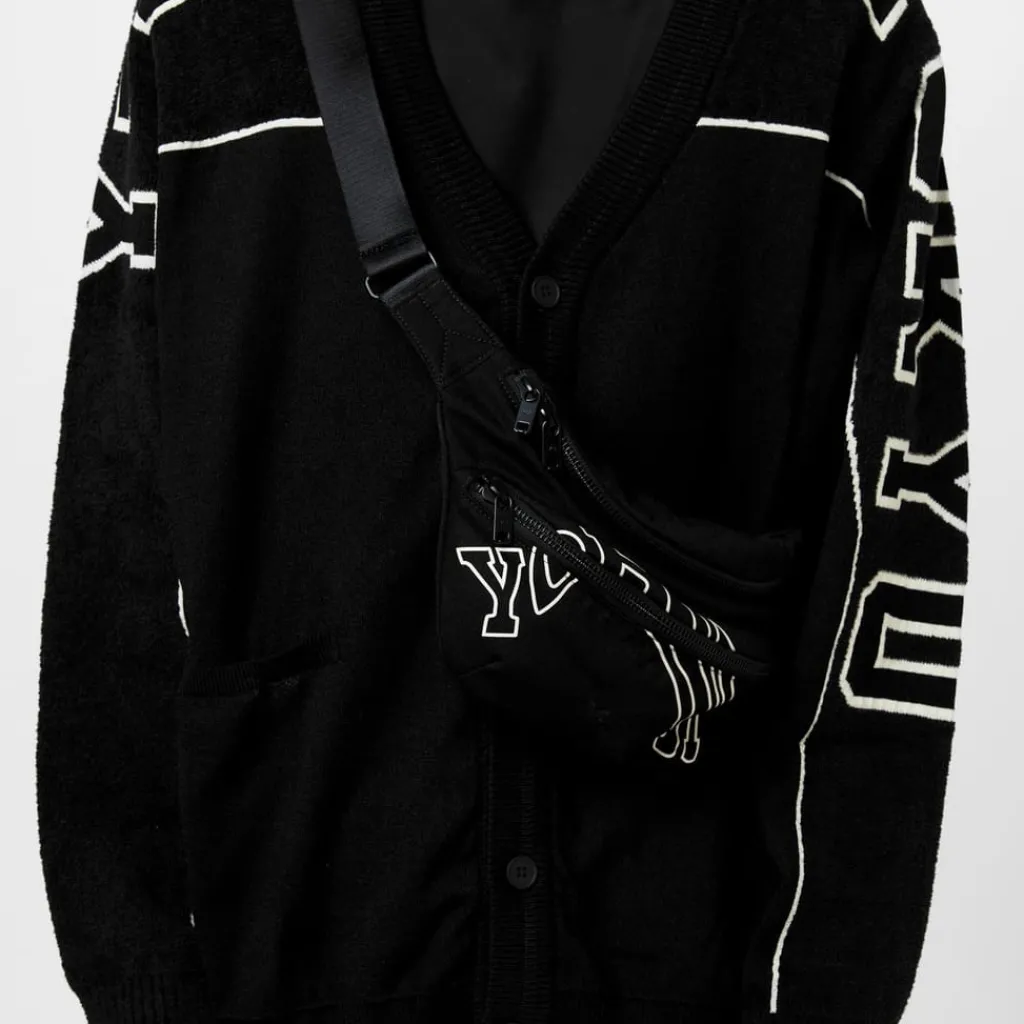 Bags*Y-3 Morphed Lettering Cross Body in Black