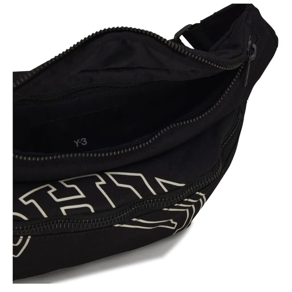 Bags*Y-3 Morphed Lettering Cross Body in Black