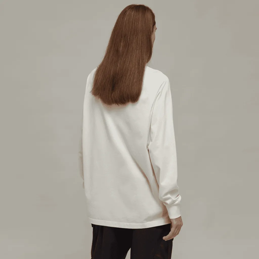 T-Shirts And Vests*Y-3 3-Stripes Long Sleeve T-Shirt in Off White