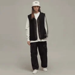 T-Shirts And Vests*Y-3 3-Stripes Long Sleeve T-Shirt in Off White