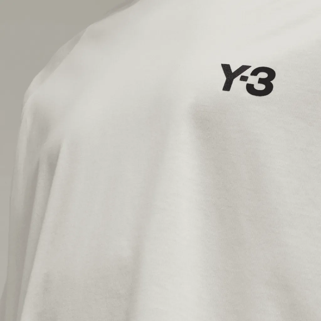 T-Shirts And Vests*Y-3 3-Stripes Long Sleeve T-Shirt in Off White