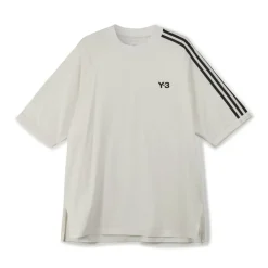 T-Shirts And Vests*Y-3 3-Stripes SS T-Shirt in White Black